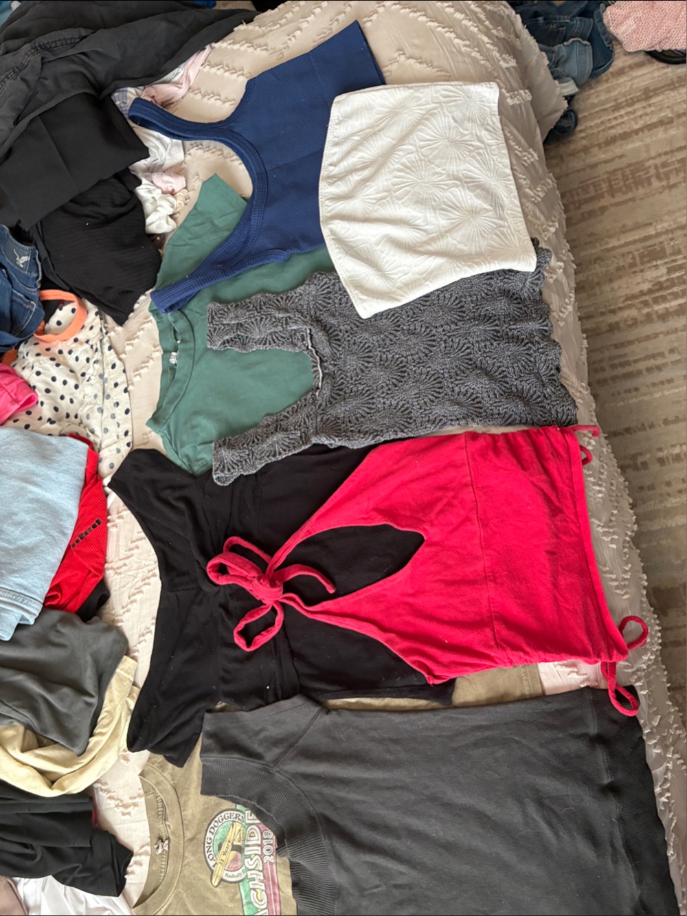 LOT of 8 girls tops (various brands)